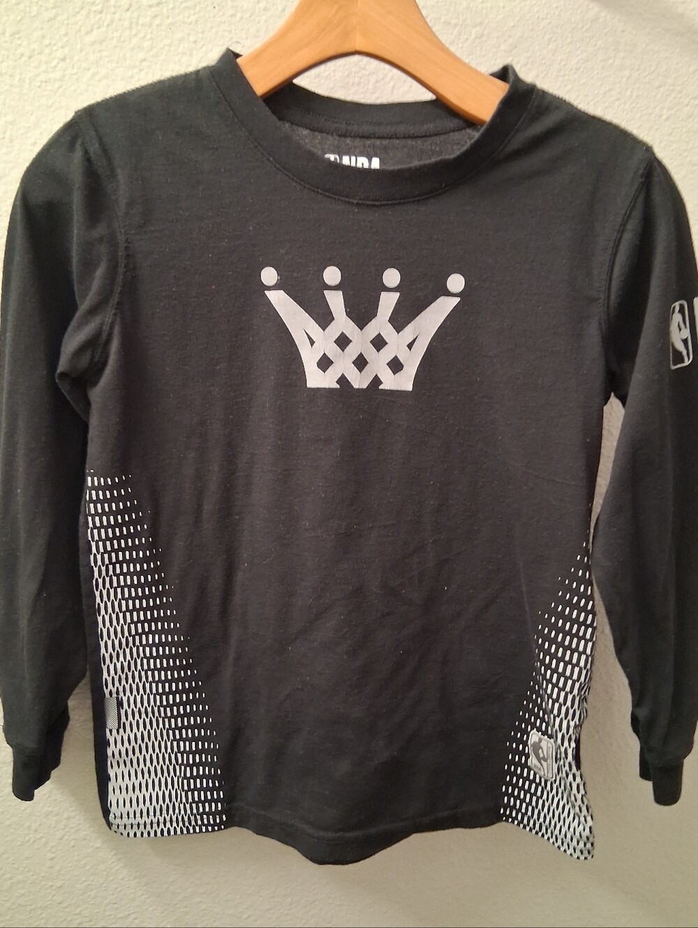 Boys Nike NBA Long Sleeve Medium 10 12 Black